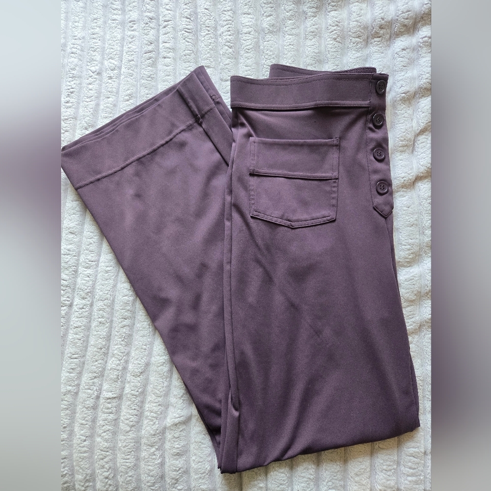 Halara High Waisted Button Multiple Pockets Straight Leg Casual Pants